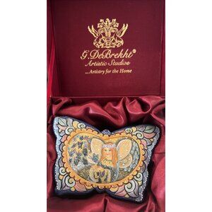 G. Debrekht Butterfly Trinket Box Hand Painted